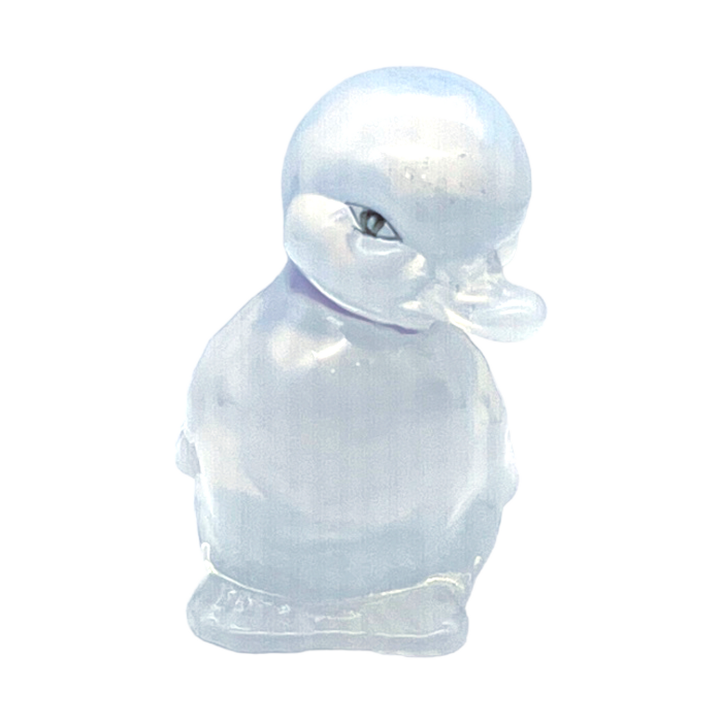 Fenton Art Glass - Opalescent Duck - Hand Painted By Pam Bibbee - 3.5"