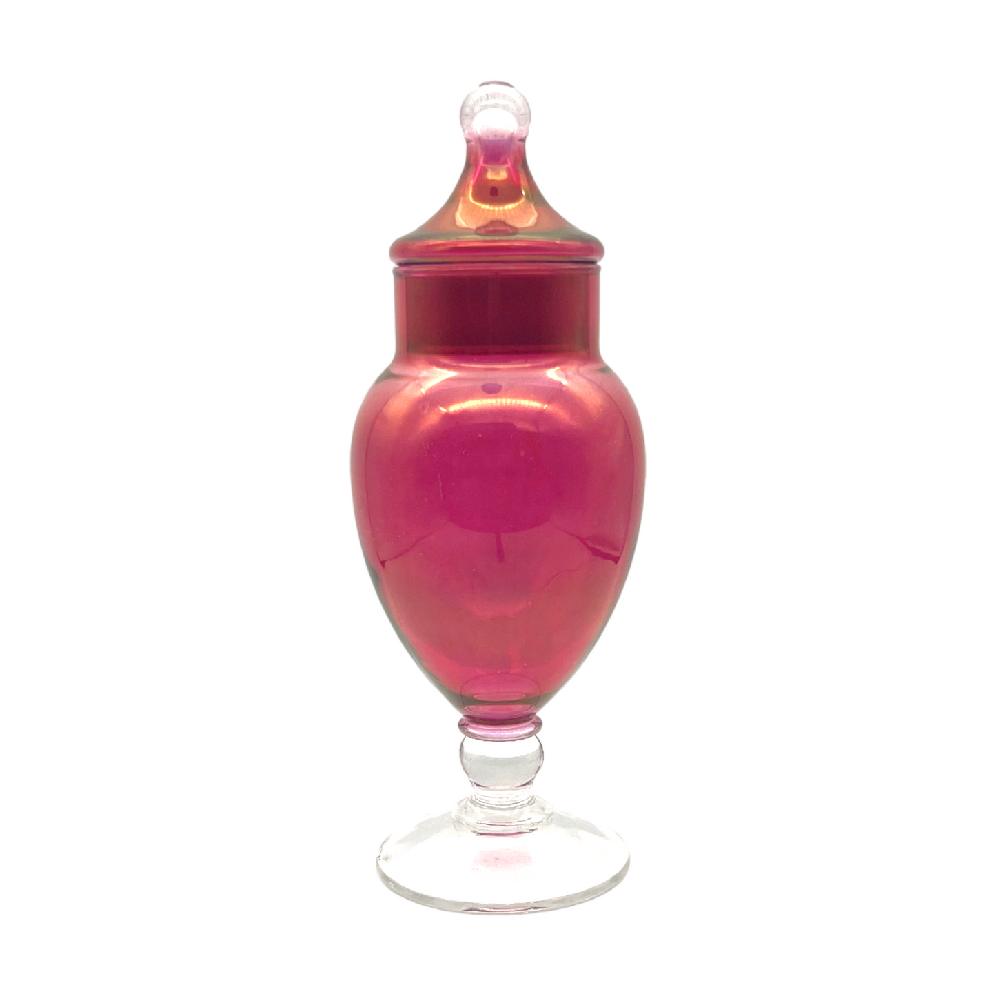 Captivating Crimson Glass Elixir Jar