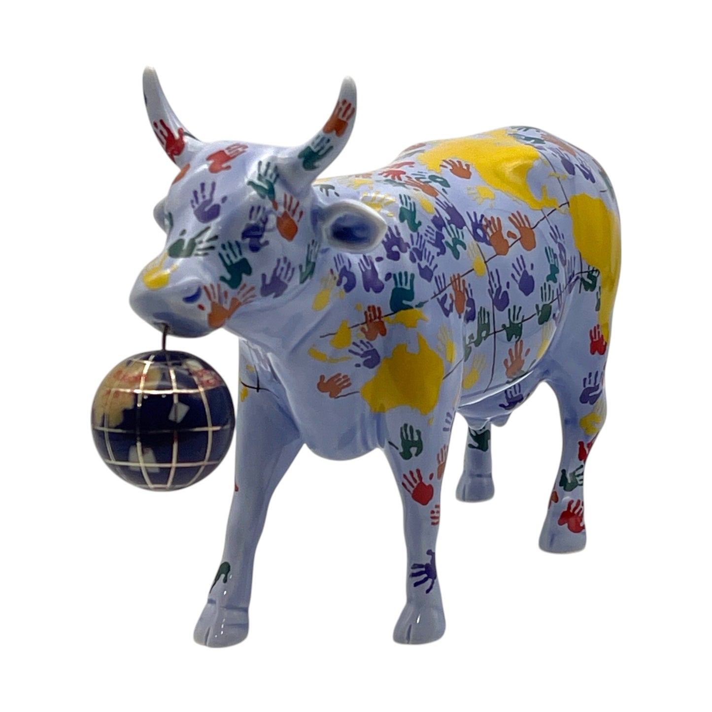 CowParade - It's A Small World Cow #7312 - No Box - 5"