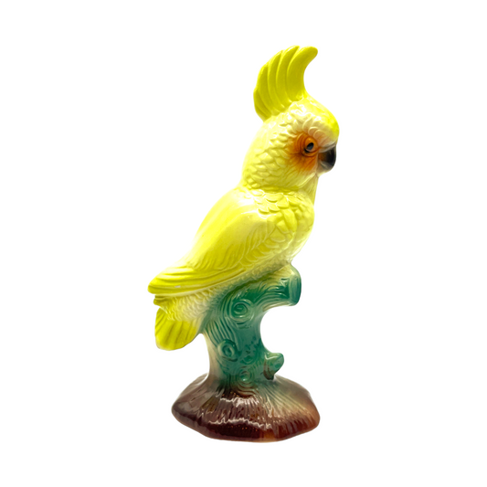 William Maddux - Lime Green Cockatoo Figurine - Vintage - 7"