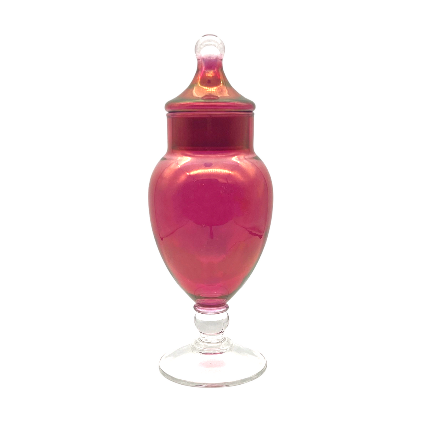 Captivating Crimson Glass Elixir Jar