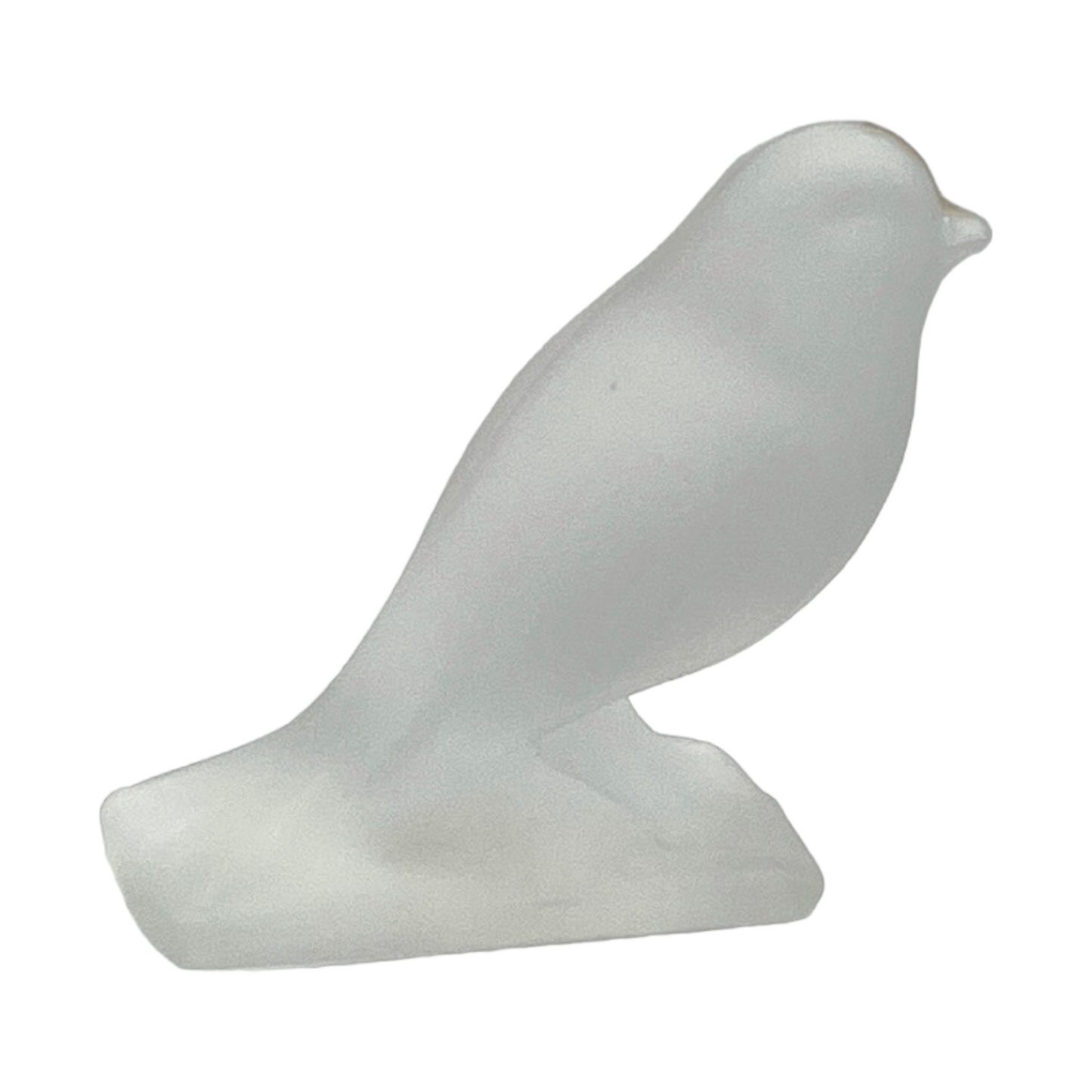 Art Glass - Frosted Bird Figurine - 3"