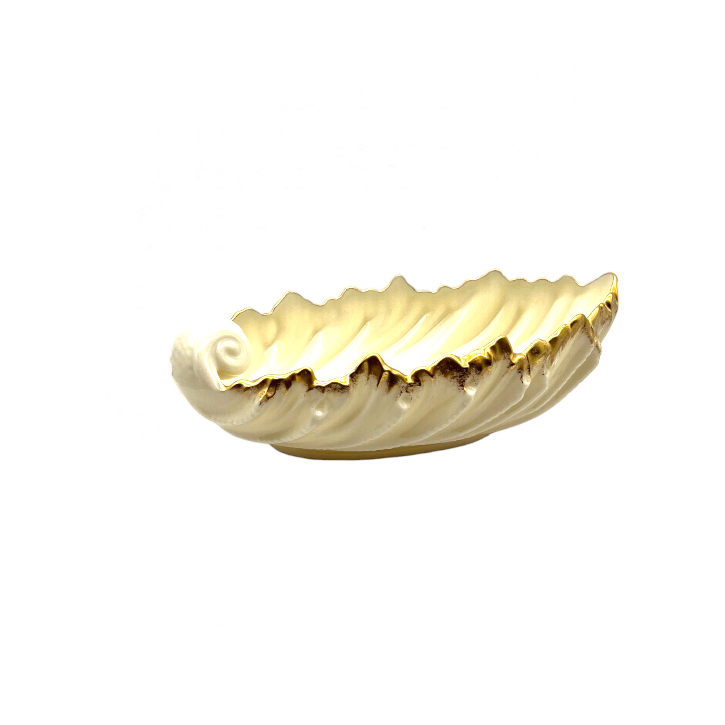 Lenox - Acanthus Leaf Dish - 24k Gold Trim - 3"