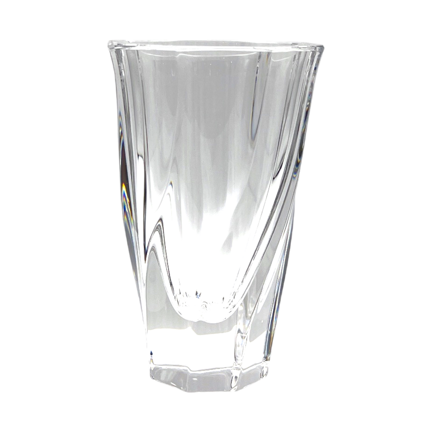 Orrefor Crystal - Residence Swirl Lead Crystal Vase - Signed - 6.25"