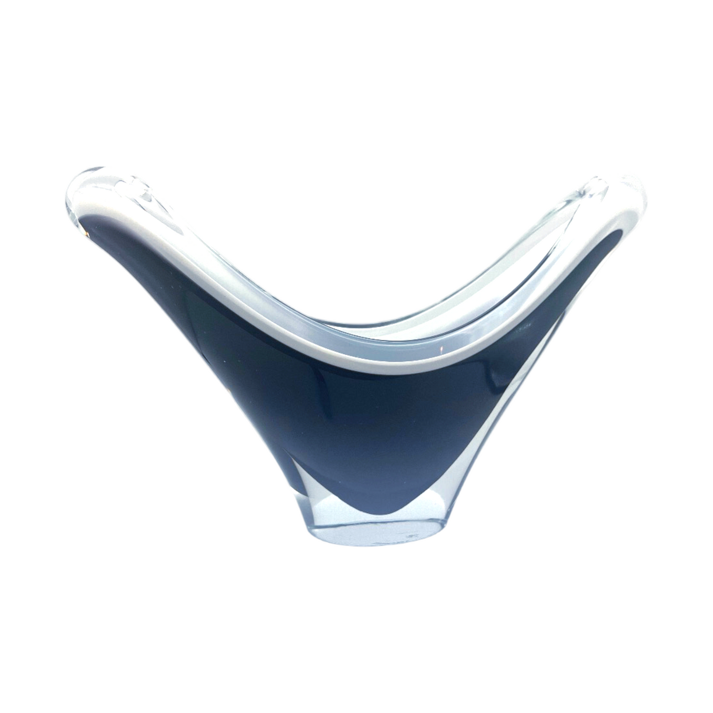 Nordic Elegance: XLarge Coquille Bowl by Paul Kedelv for Flygsfors