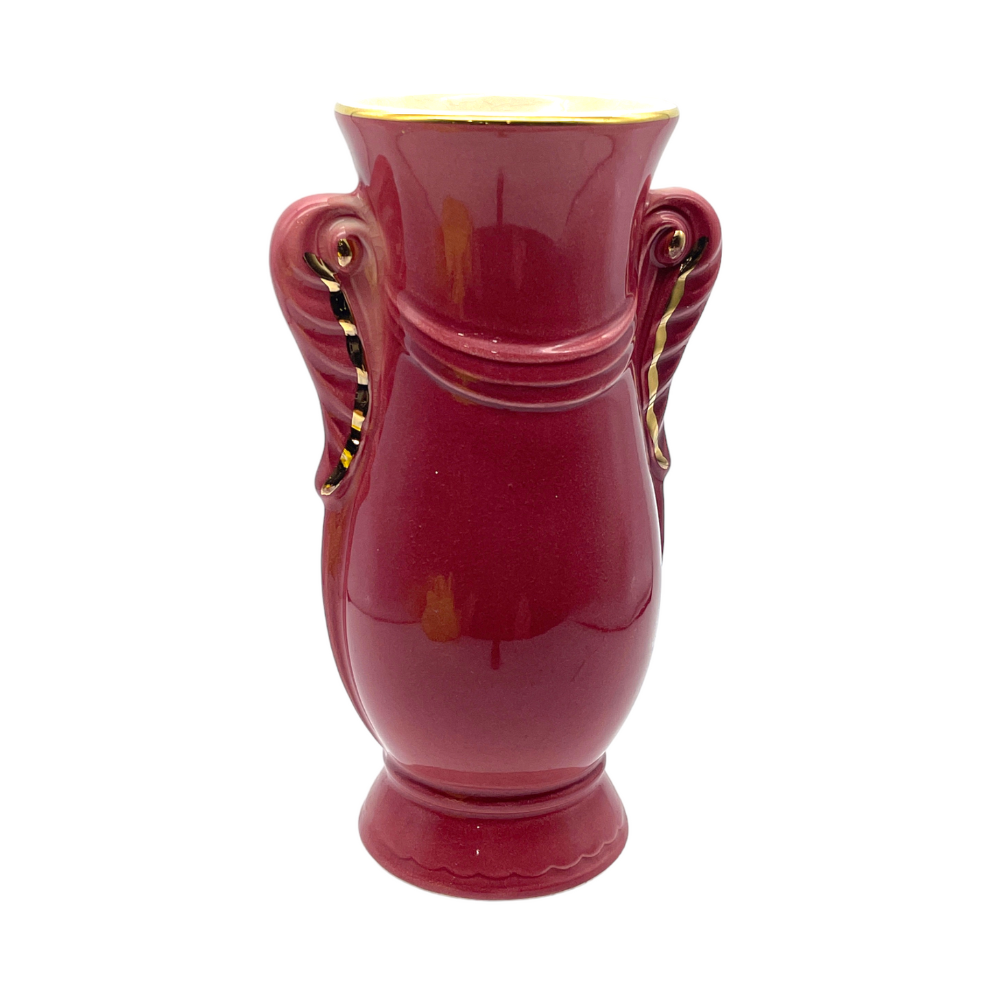 Royal Copley - Deep Rose Virginia Vase - Vintage - 7.25"