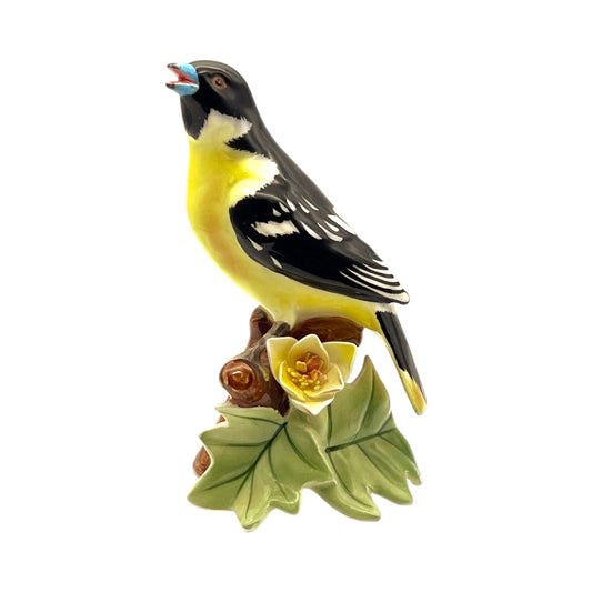 Lefton China - Baltimore Oriole W/Flowers - S783 - 6"