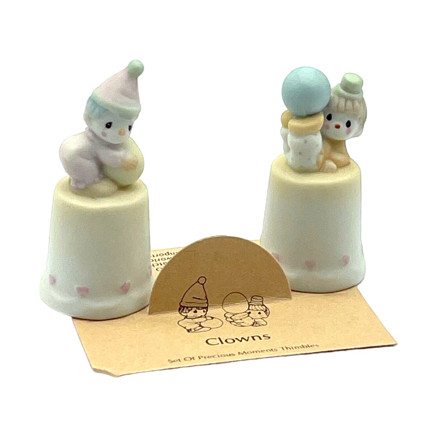 Precious Moments - Clowns Thimbles - 100668 - 1988 - Box