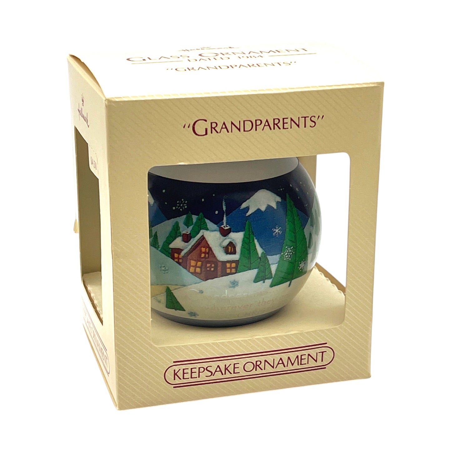 Hallmark Keepsake Ornament - Grandparents - 1984 - 2.88"