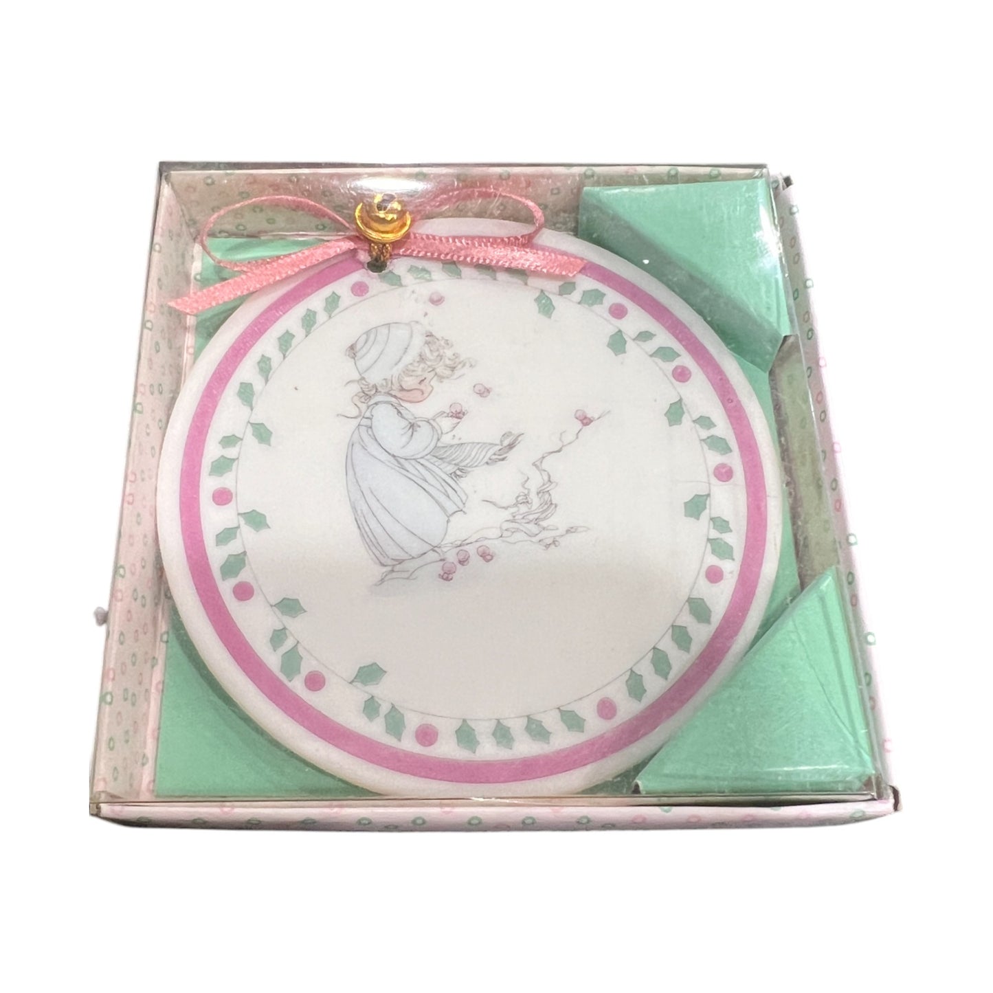 Precious Moments - Porcelain Ornament  - 229822 - 1990 - 3.25"