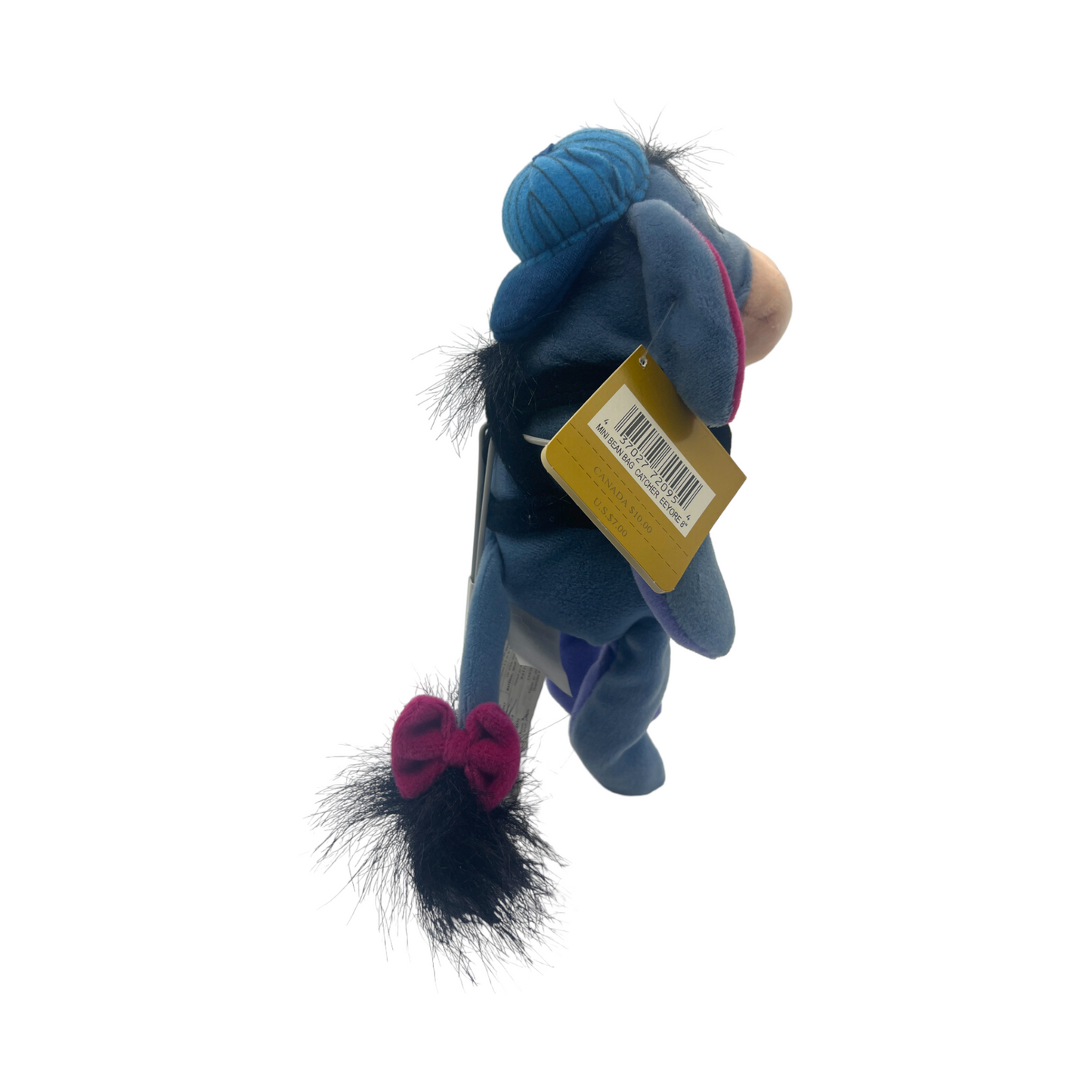 Disney Store - Catcher Eeyore Mini Bean Bag - With Tag - 8"