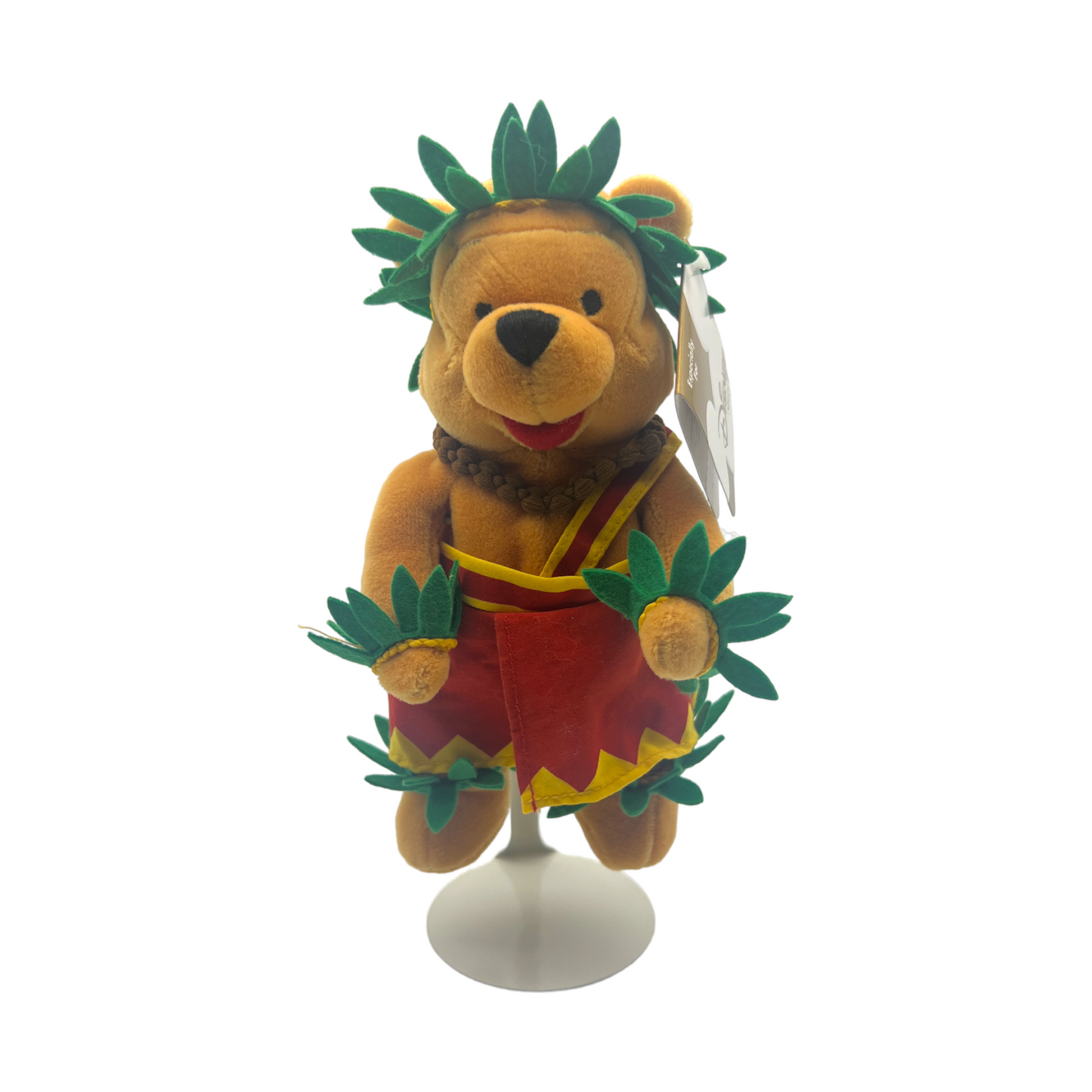 Disney Store - Honolulu Pooh Mini Bean Bag - With Tag - 8"