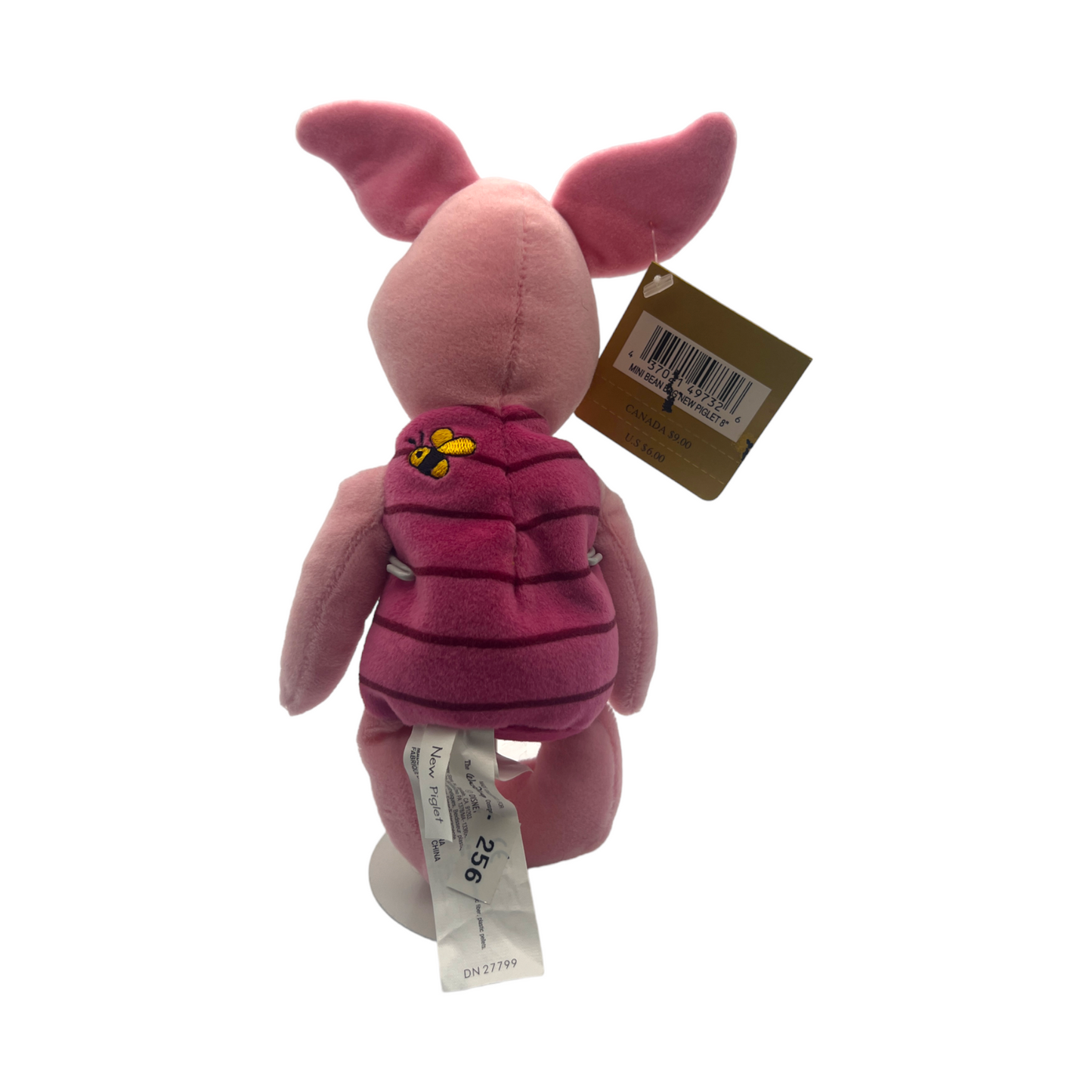 Disney Store - New Piglet Mini Bean Bag - With Tag  - 8"