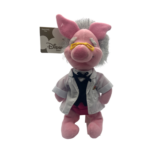 Disney Store - Teacher Piglet Mini Bean Bag - With Tag  - 8" - With Tag