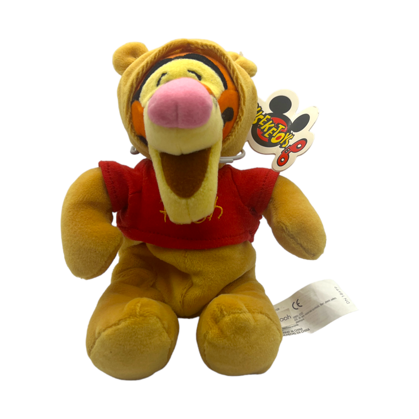 Disney Mouseketoys - Tigger As Pooh Mini Bean Bag - With Tag - 8"