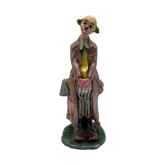 Herco Gift - Clown In Trench Coat Figurine - 7.5"
