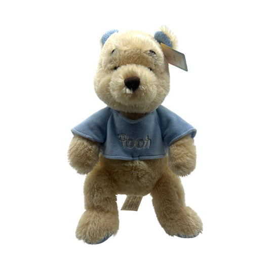 Disney Store - Baby - Infant Pooh With Blue Shirt - Vintage - 11"