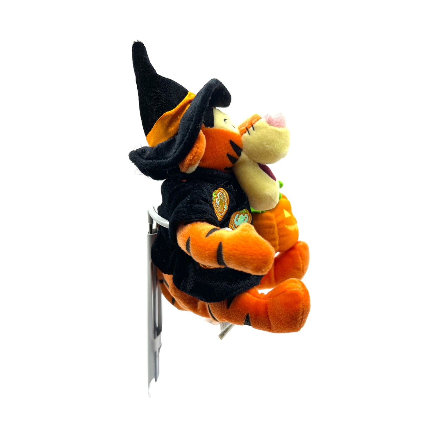 Disney Store - Mechanical Halloween Tigger Mini Bean Bag - With Tag - 8"