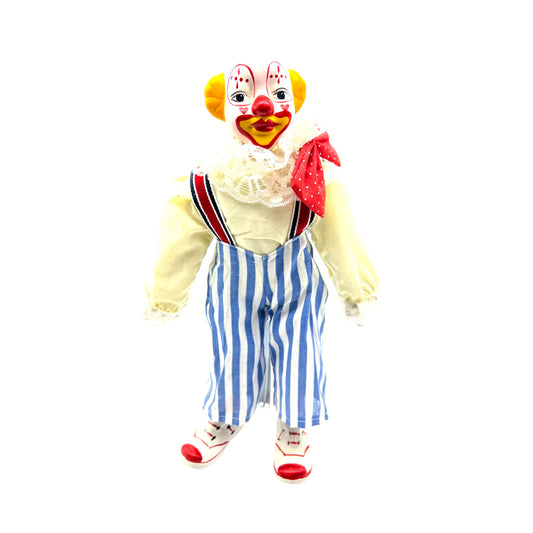 Musical Porcelain Clown - "Send In The Clowns" Doll - Vintage - 15"