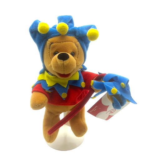 Disney Store - Jester Pooh Mini Bean Bad - Vintage - 8"