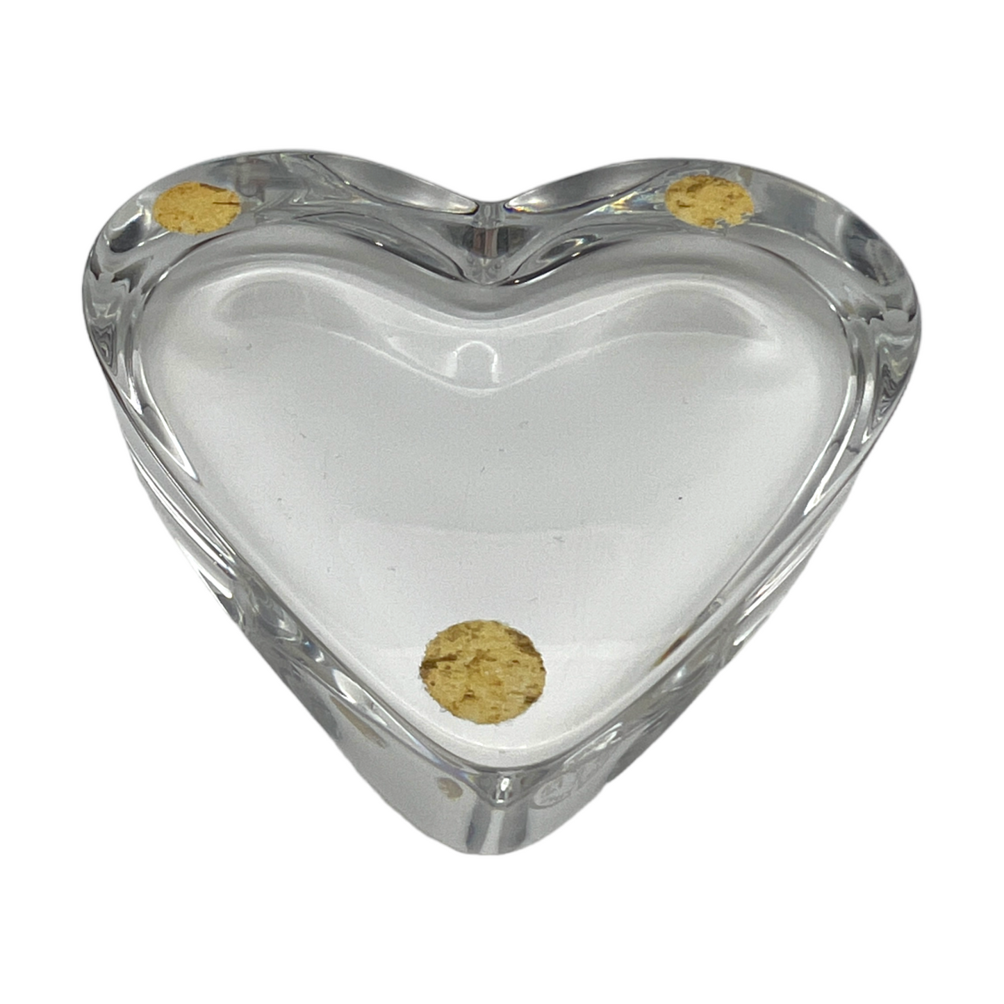 Baccarat Crystal - Heart Paperweight - Signed - Mint - 1.5"