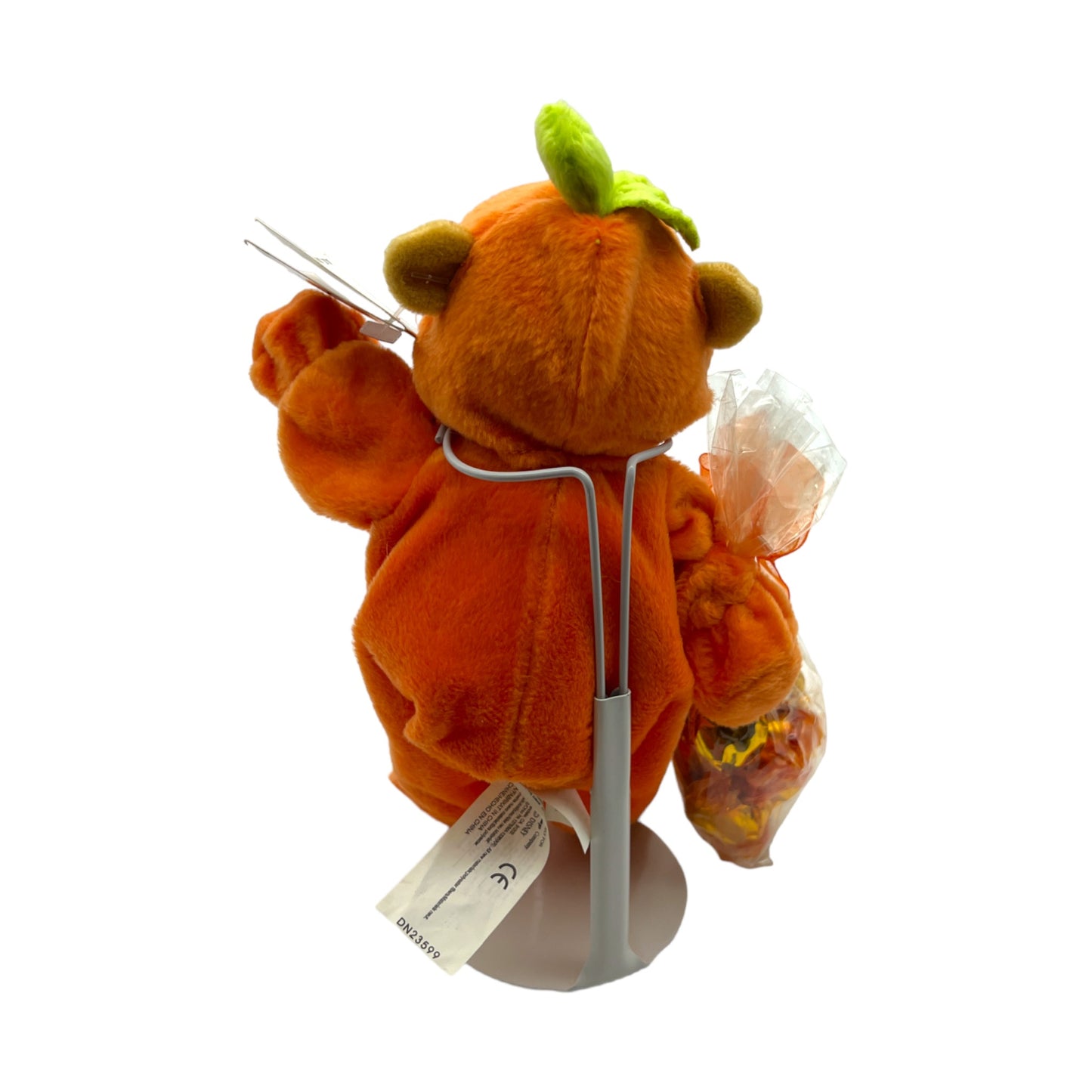 Disney Store - Pumpkin Pooh W/Candy Mini Bean Bad - Vintage - 8"