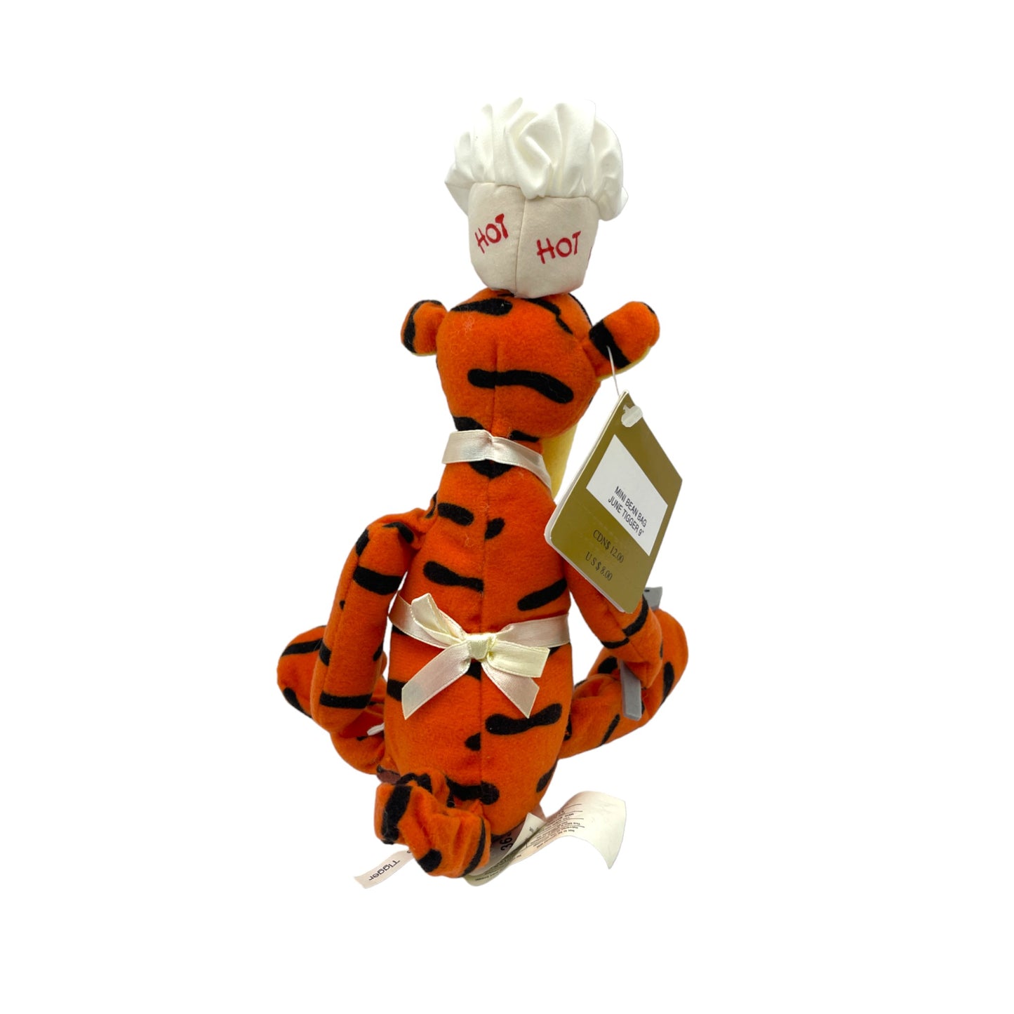 Disney Store - June Tigger - BBQ - Mini Bean Bag - Vintage - 9"