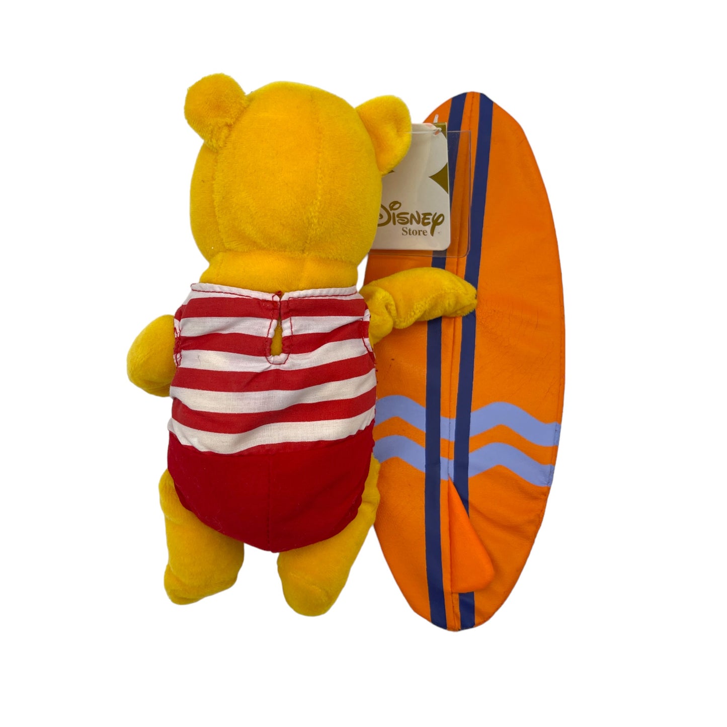 Disney Store Japan - Surfer Pooh - Mini Bean Bag - Vintage - 8"