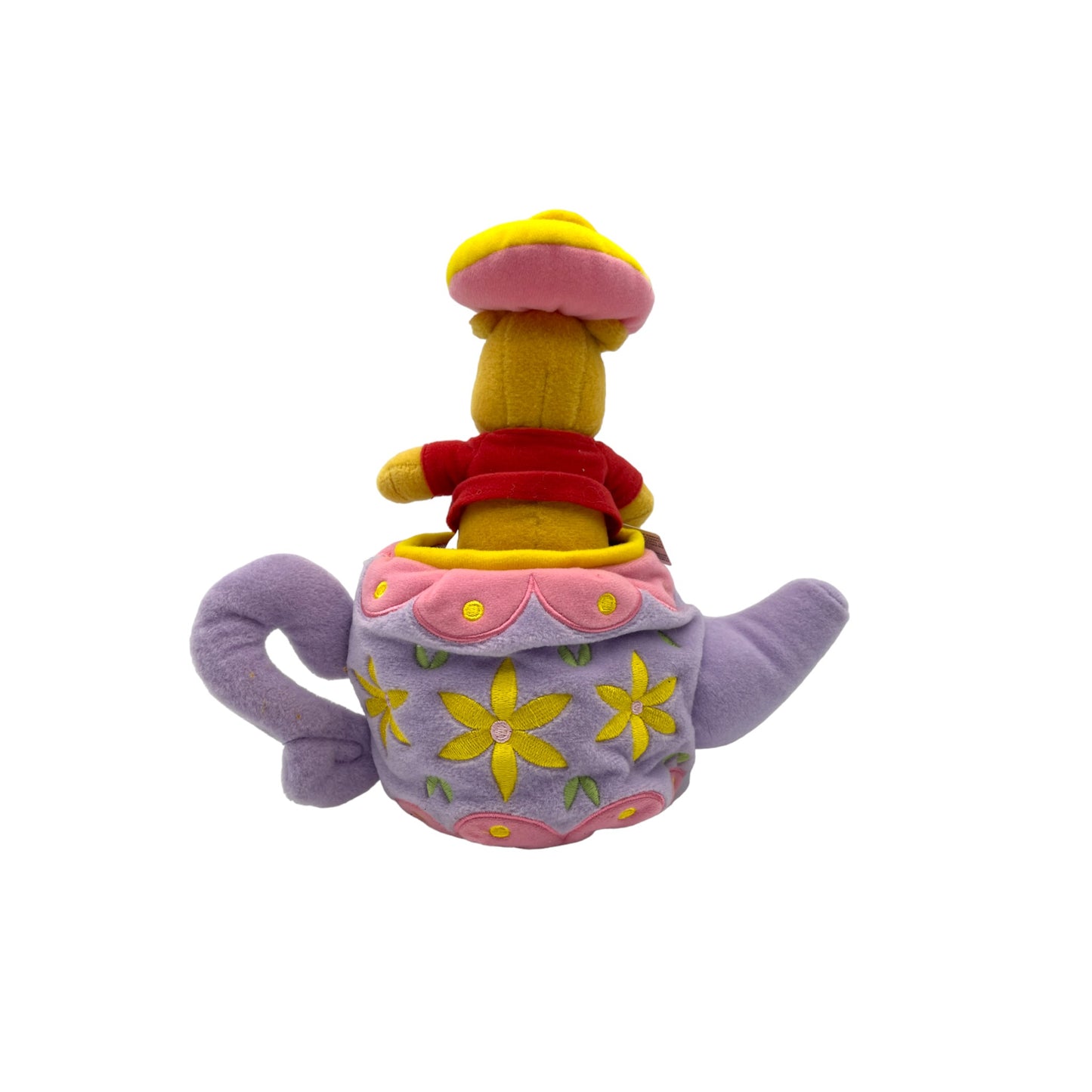 Disney Store - Teapot With Surprise Pooh - Mini Bean Bag - Vintage - 10"