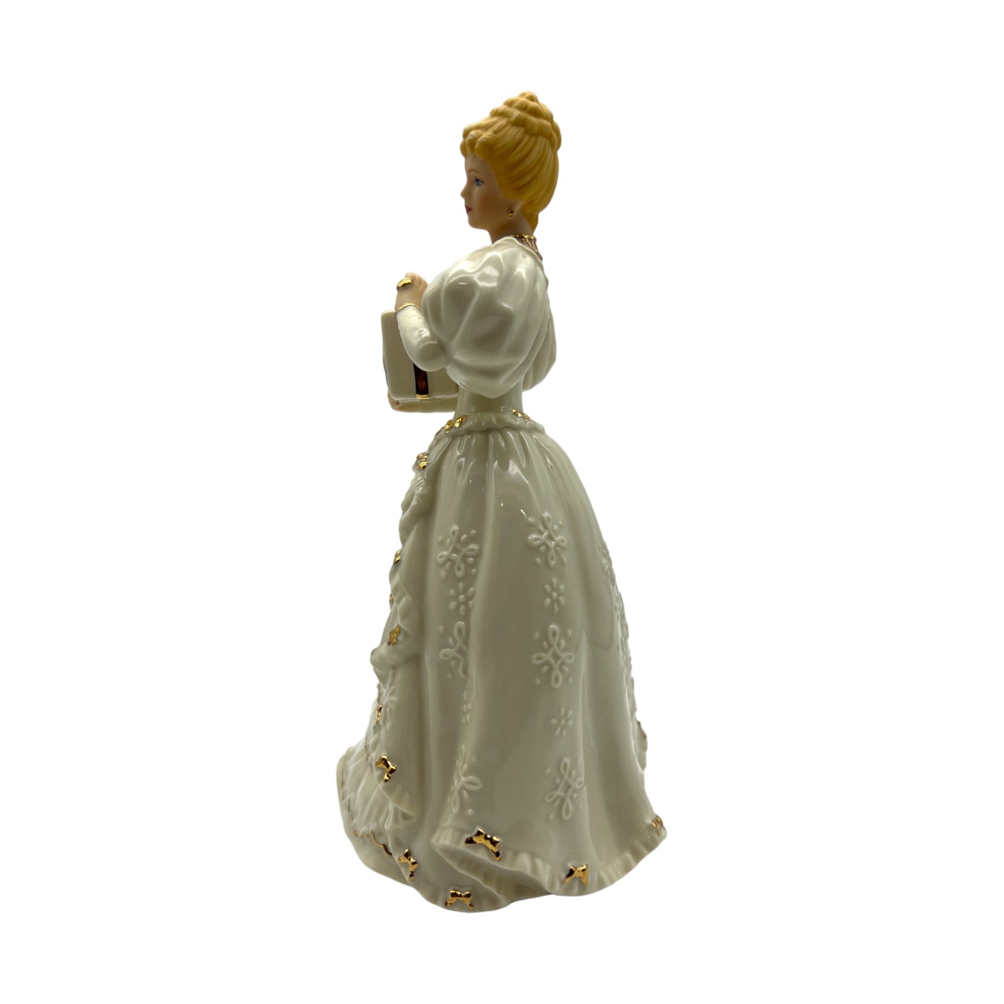 Lenox - Ivory Christmas Gift - 1997 Ivory Classic Figurine - Limited Edition - Original Box - 9.25"