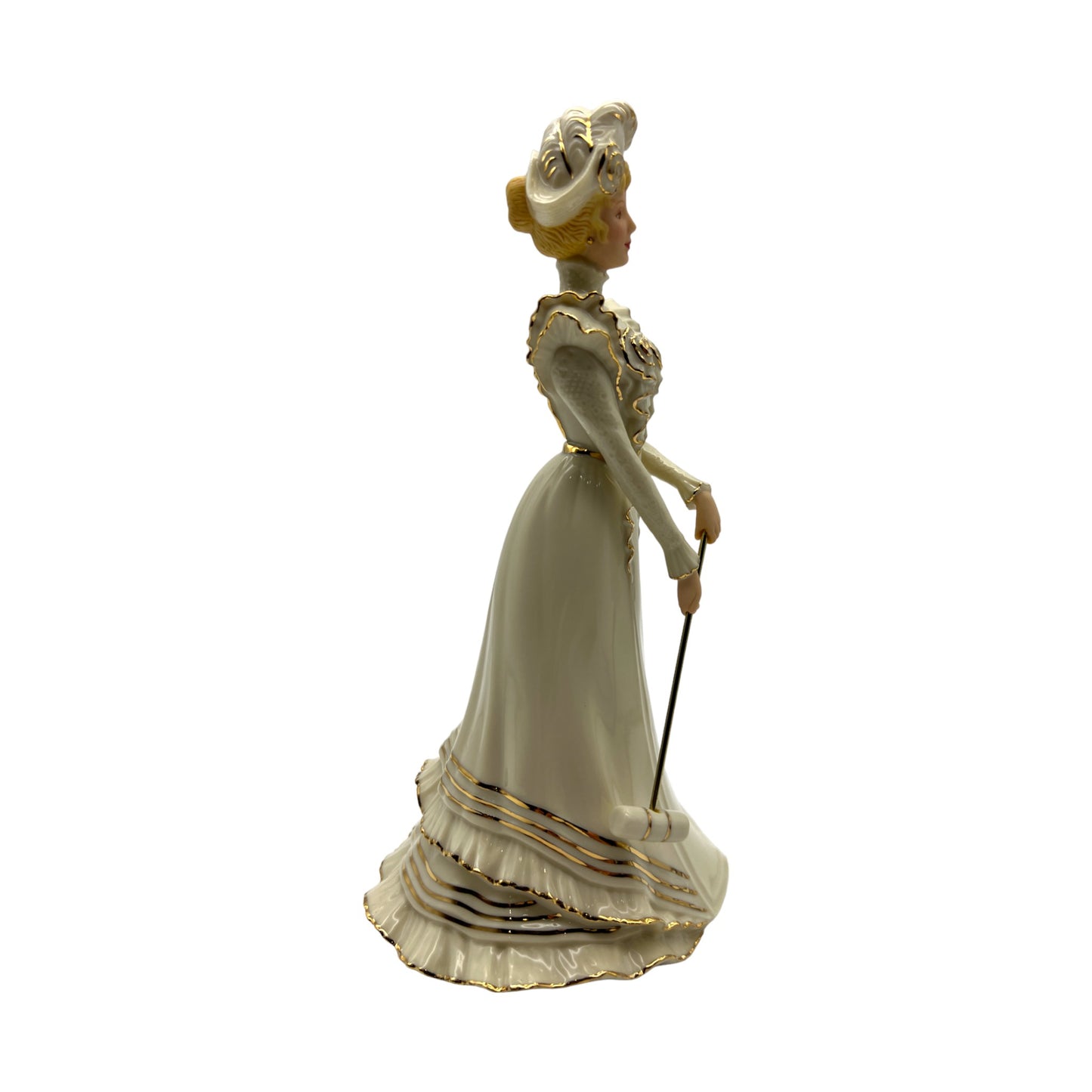 Lenox - Courtly Croquet Figurine - Victorian Ladies Of Fashion Collection - Original Box - 9.25"