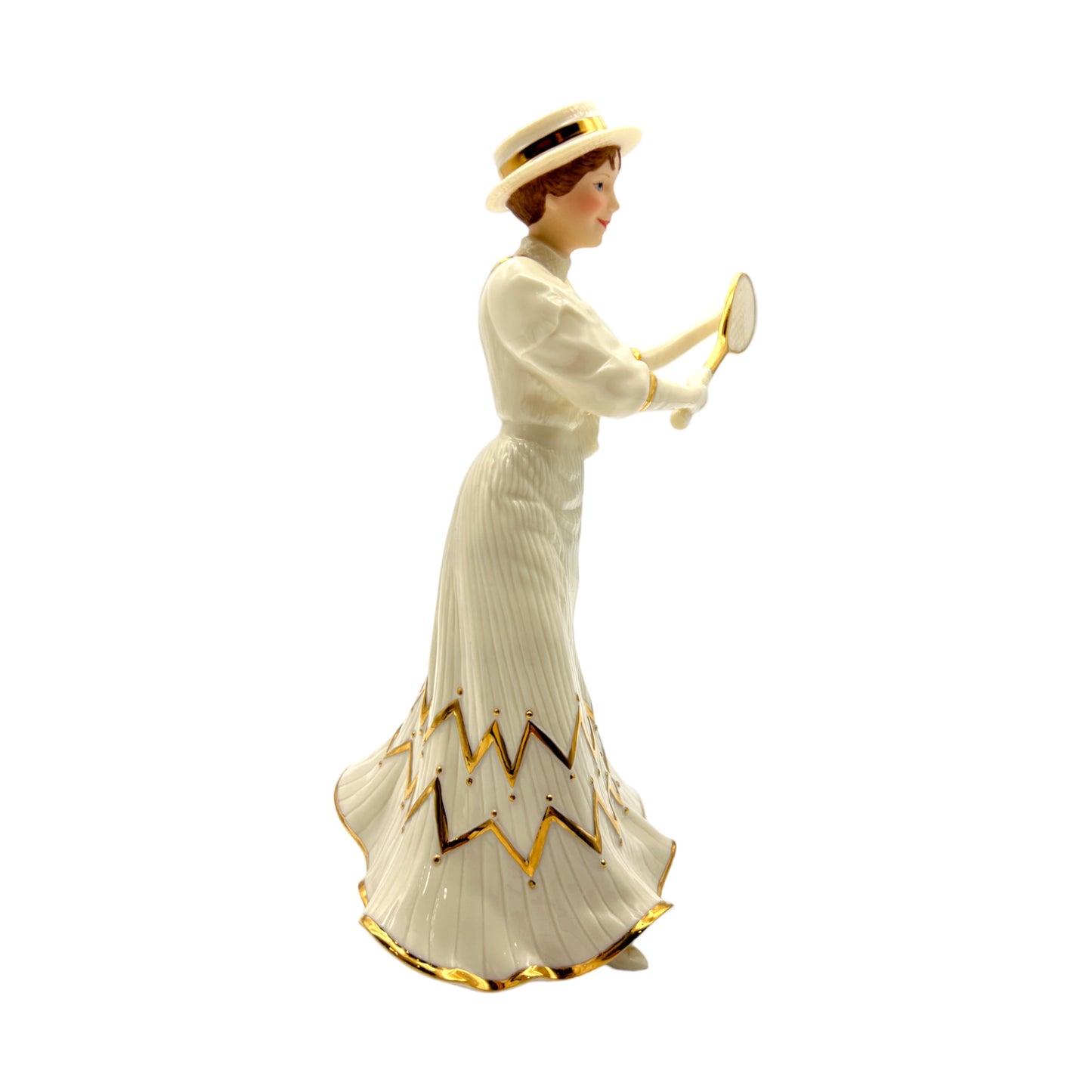 Lenox - Tennis At Traymore Figurine - Victorian Ladies Of Fashion Collection - Original Box - 9.25"