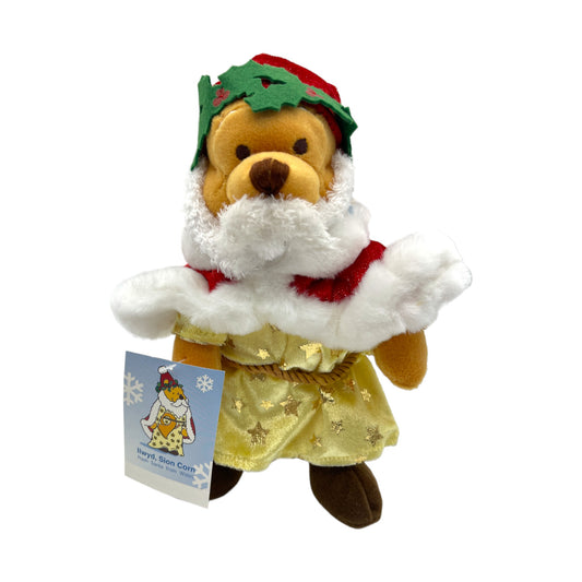 Disney Store - Pooh Santa From Wales - #9 In Series - With Tag - 8"