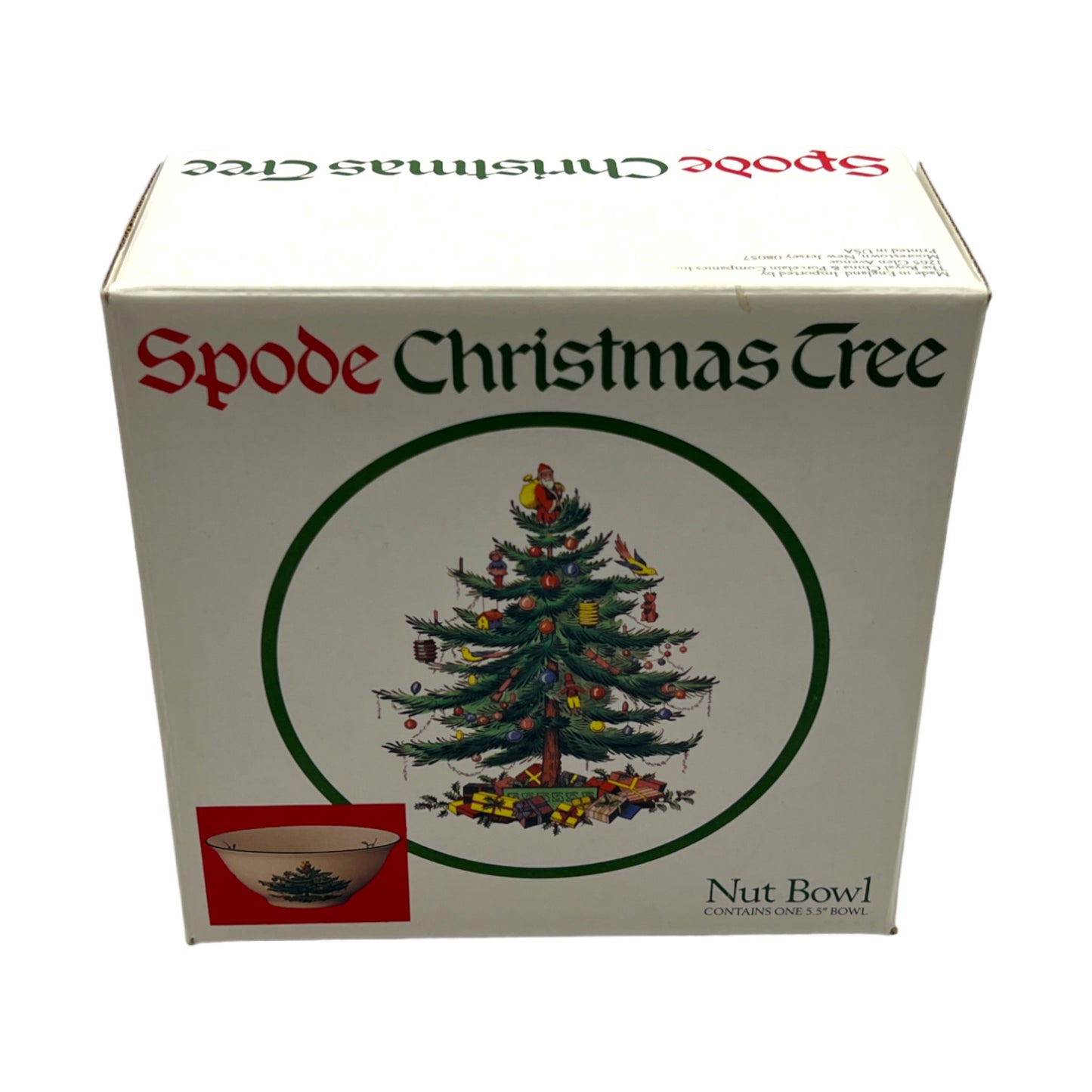 Spode - Christmas Tree Nut Bowl - Original Box - 5.5"