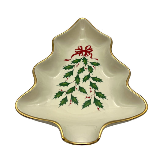 Lenox - American By Design - Holiday Tree Dish - Christmas - New In Box - 7"