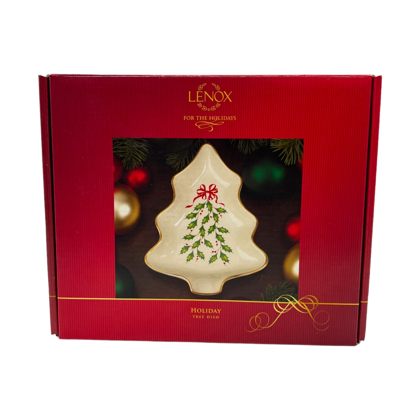 Lenox - American By Design - Holiday Tree Dish - Christmas - New In Box - 7"