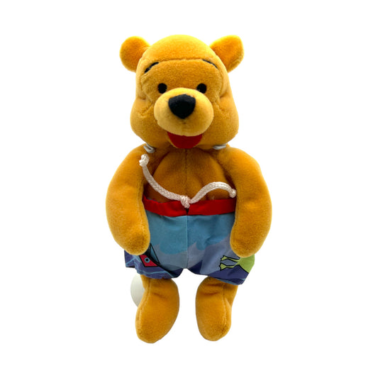 Disney Store - Summer Pooh Mini Bean Bag - 8"