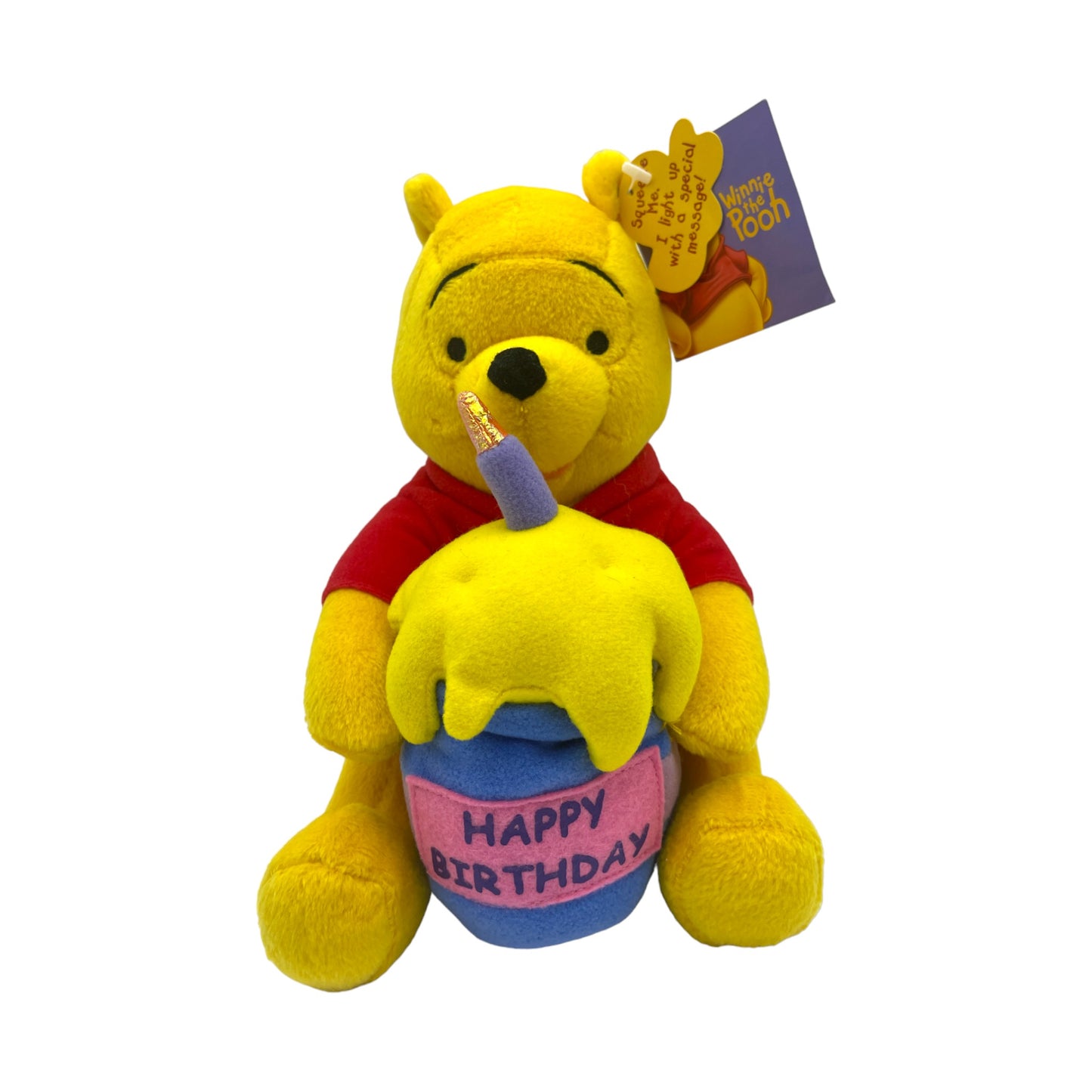 Applause - Disney - Birthday Pooh - Vintage - 8"
