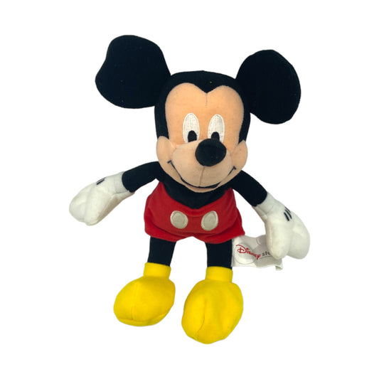 Disney Store - 2001 Mickey Mouse - mini Bean Bag - Vintage - 8"