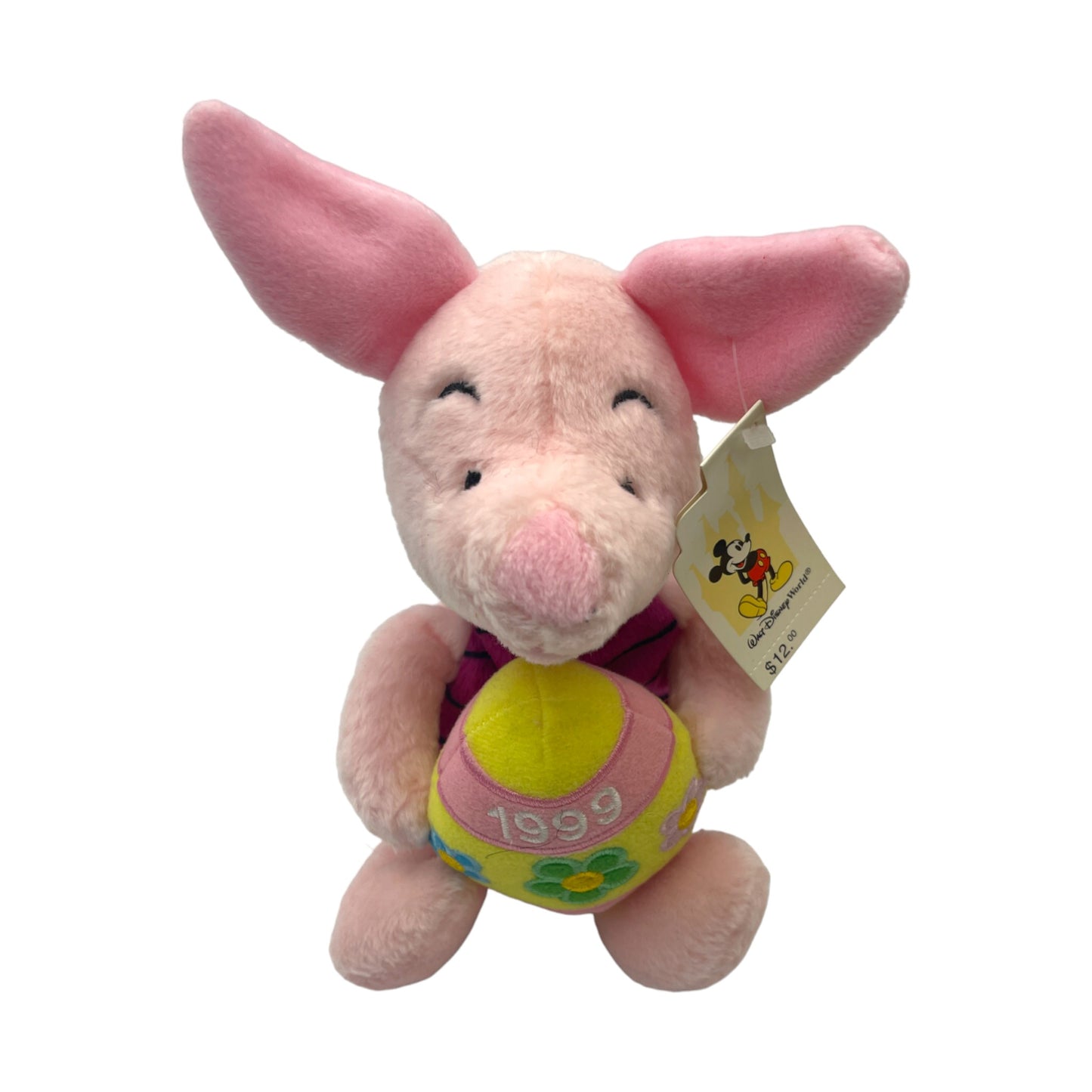 Walt Disney World - 1999 Easter Piglet - With Tag - Vintage - 12"