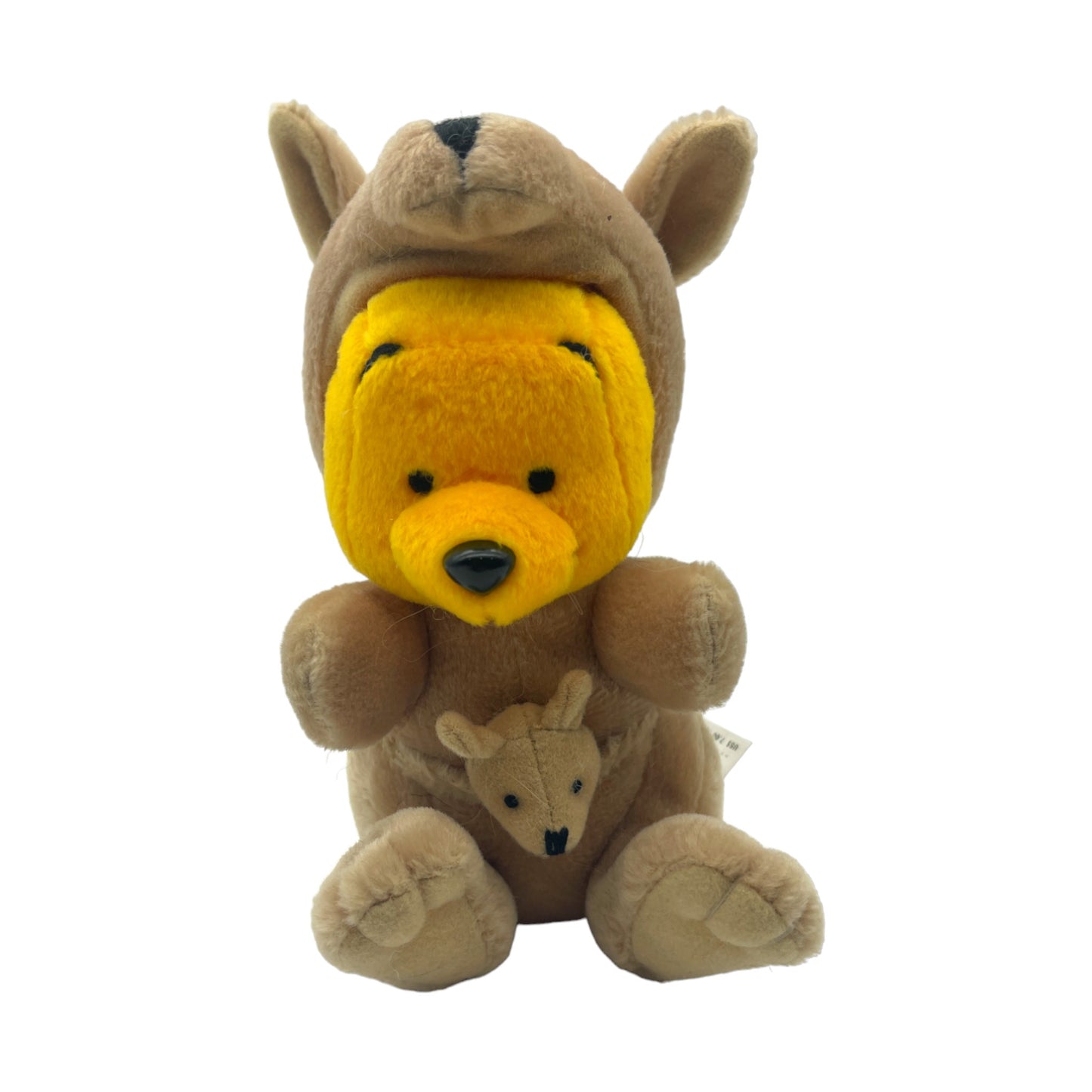 Disney Store - Pooh As Kangaroo - Mini Bean Bag - Vintage - 6"