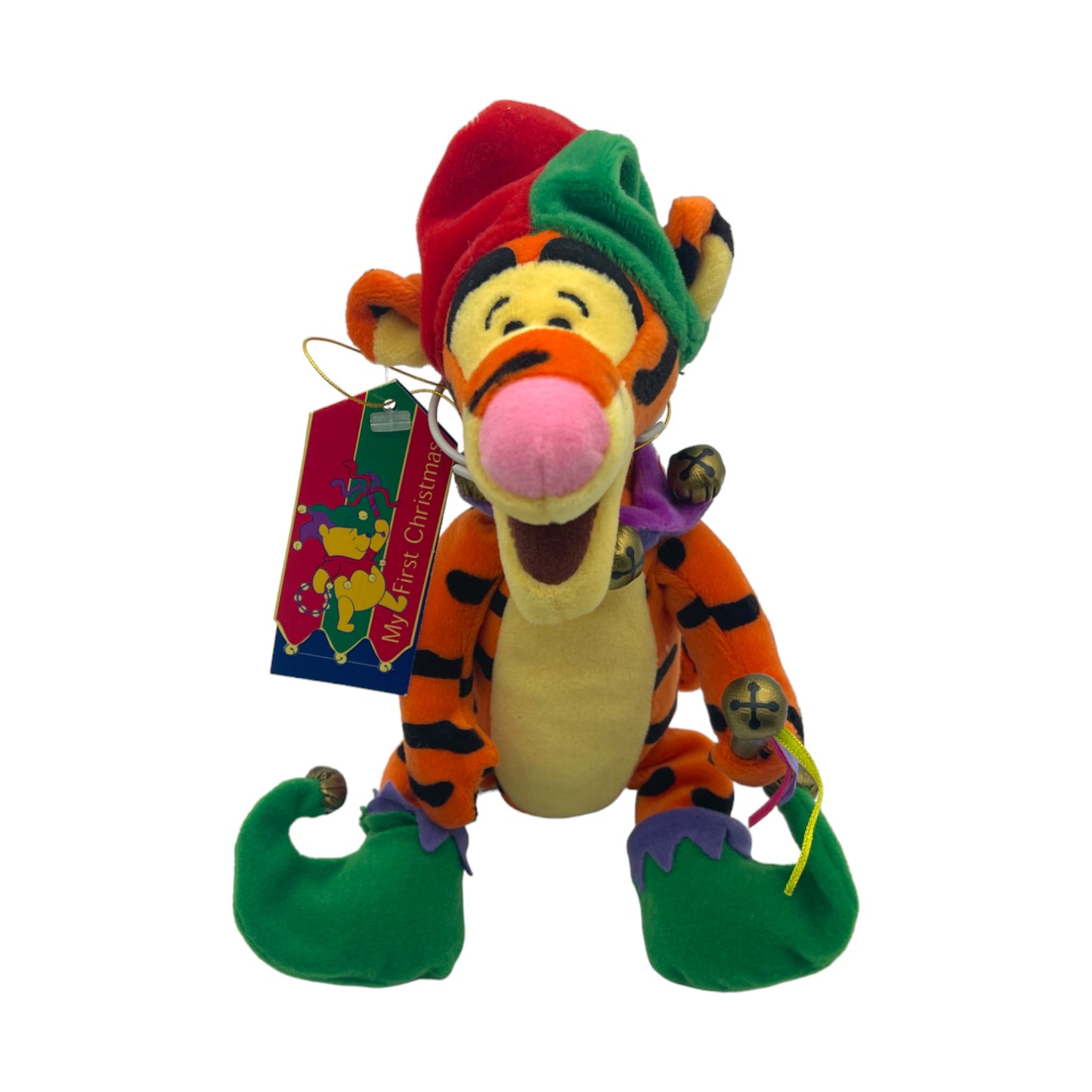 Disney Store London - Jester Tigger - My First Christmas - With Tags - Vintage - 9"