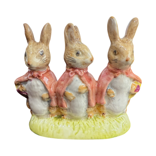 Royal Doulton Bunnykins - Flopsy, Mopsy, and Cottontail - 1989