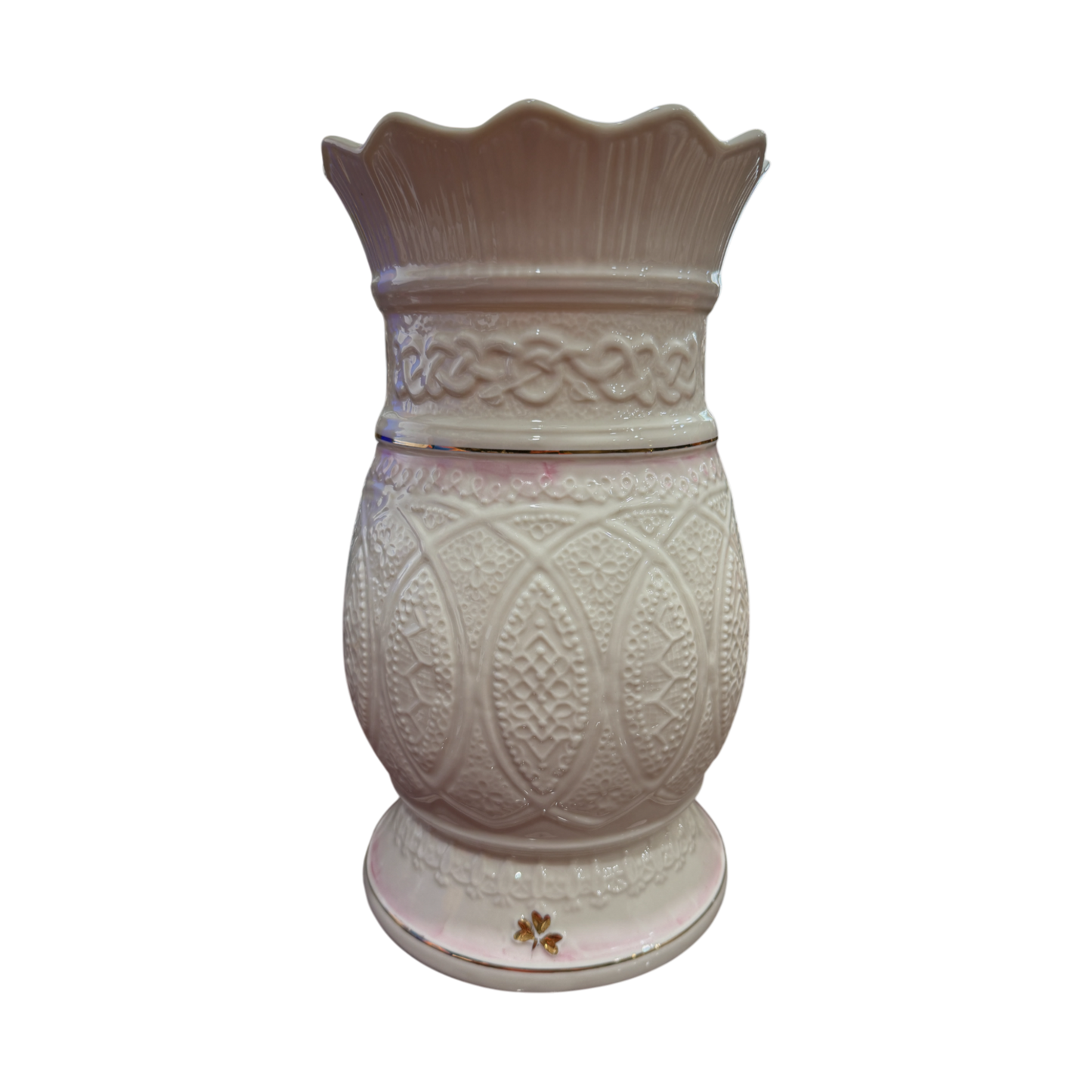 Belleek - Irish Lace Vase - #52 of 1500 - 10"