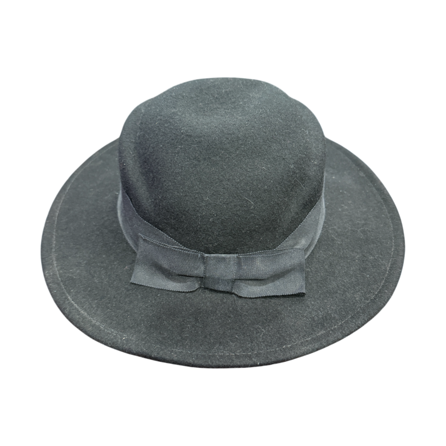 Arlin - Black 100% Wool  Hat - Vintage Elegance