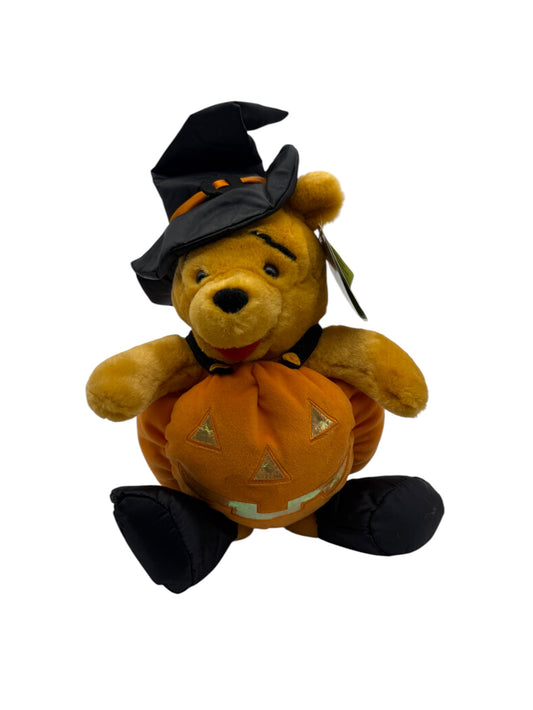 Disney Store - Winnie The Pooh Mechanical Halloween Pumpkin Plush - 12"