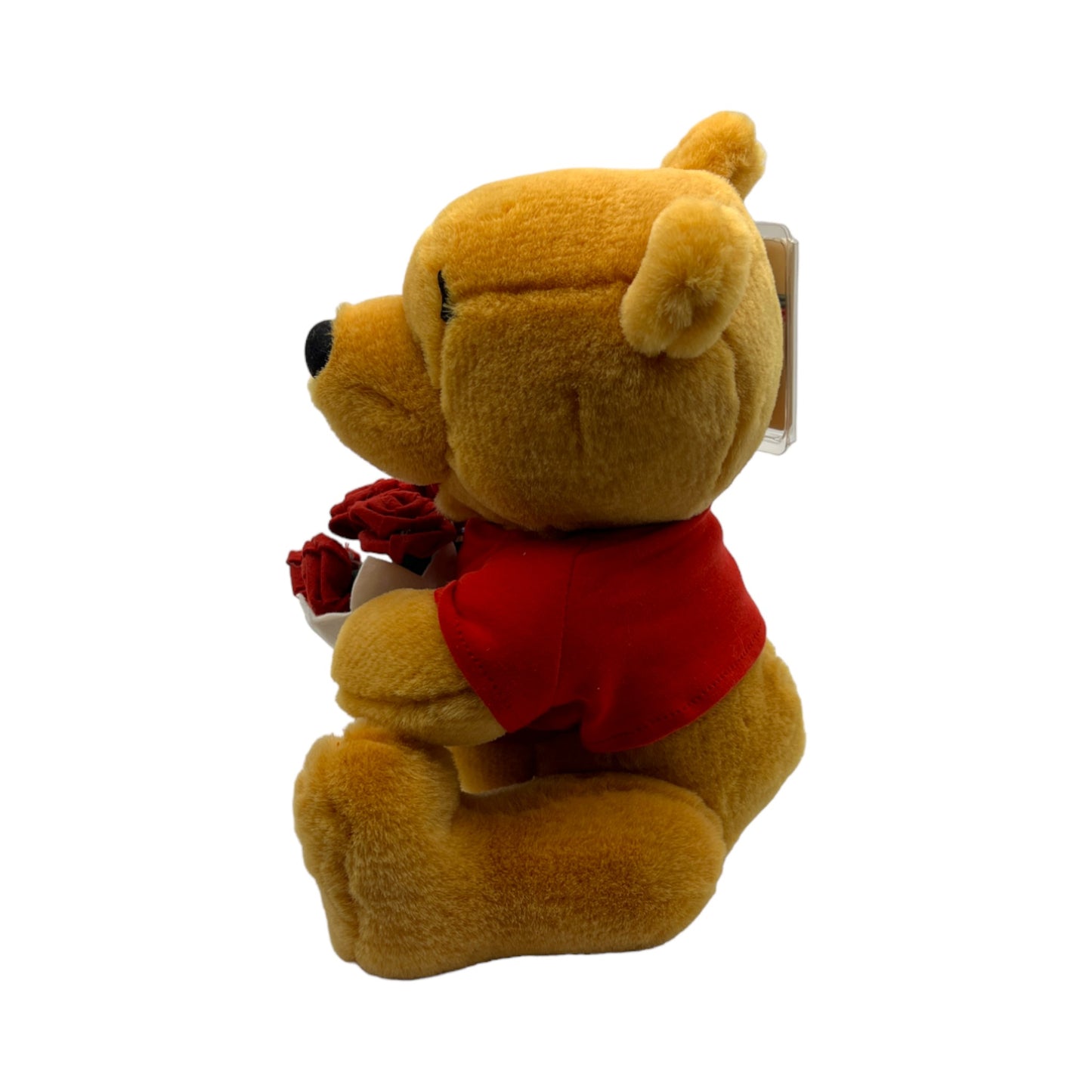 Disney Store - Valentine Pooh With Flowers - Vintage - 12"