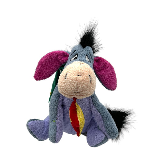 Disney Store - Eeyore With Star - Mini Bean Bag - Vintage - 8"