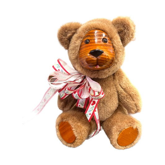 FTD Collector Series - Jointed Teddy Bear With Heart Bow - 10"