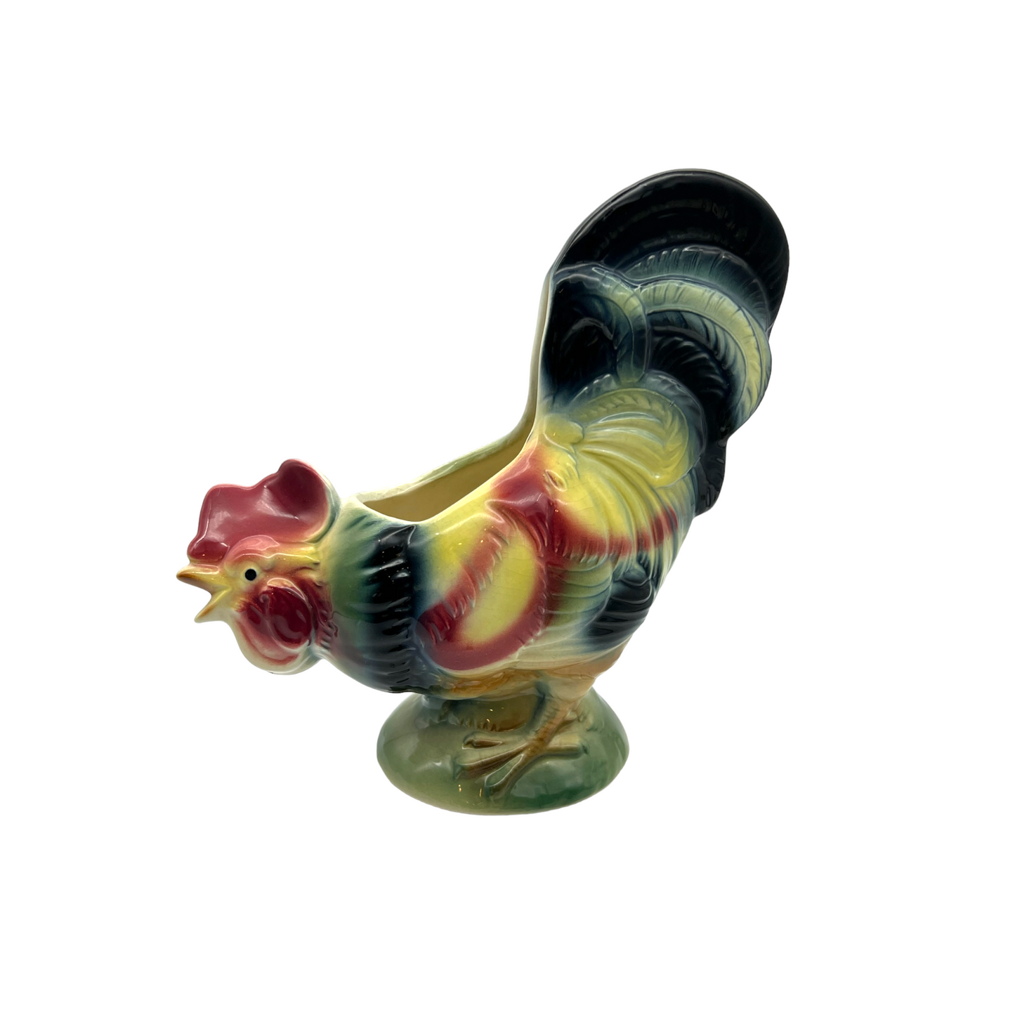 Royal Copley - Rooster Planter - 8"